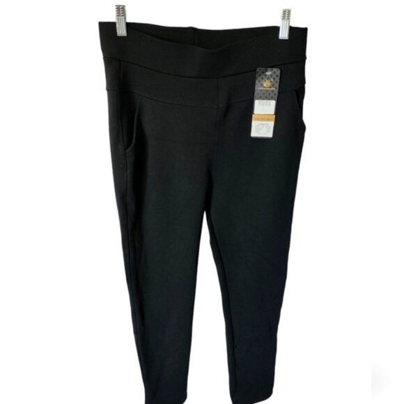 TRÏBE Cotton Blend Black Elastic Waistband Pull On Pants Size XL NWT - Picture 1 of 8